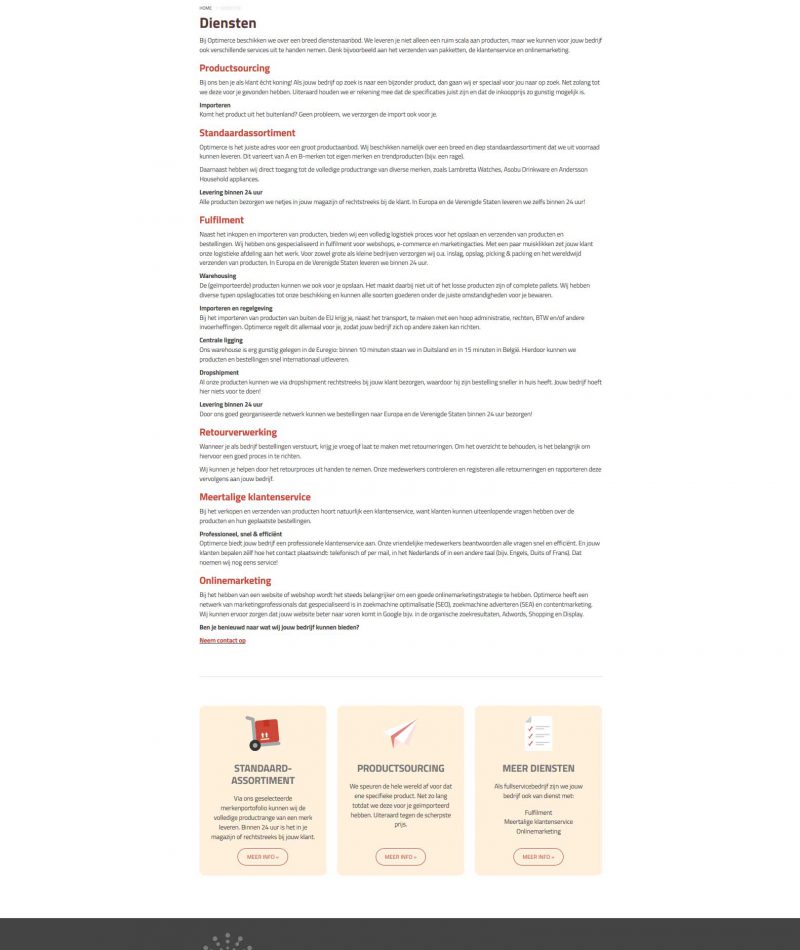 Optimerce Diensten Optimerce Diensten